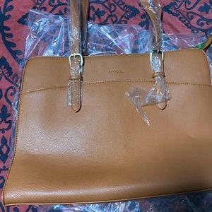 Ecosusi travel bag. Has a laptop section and comes with a shoulder strap.